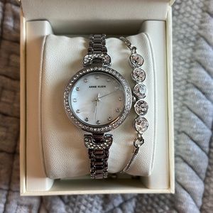 Anne Klein Watch and Bracelet Set